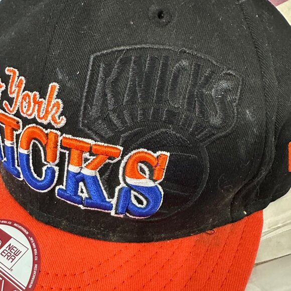 New Era Hardwood Classics New York Knicks One Size Fits Most snapback black hat - Picture 10 of 10